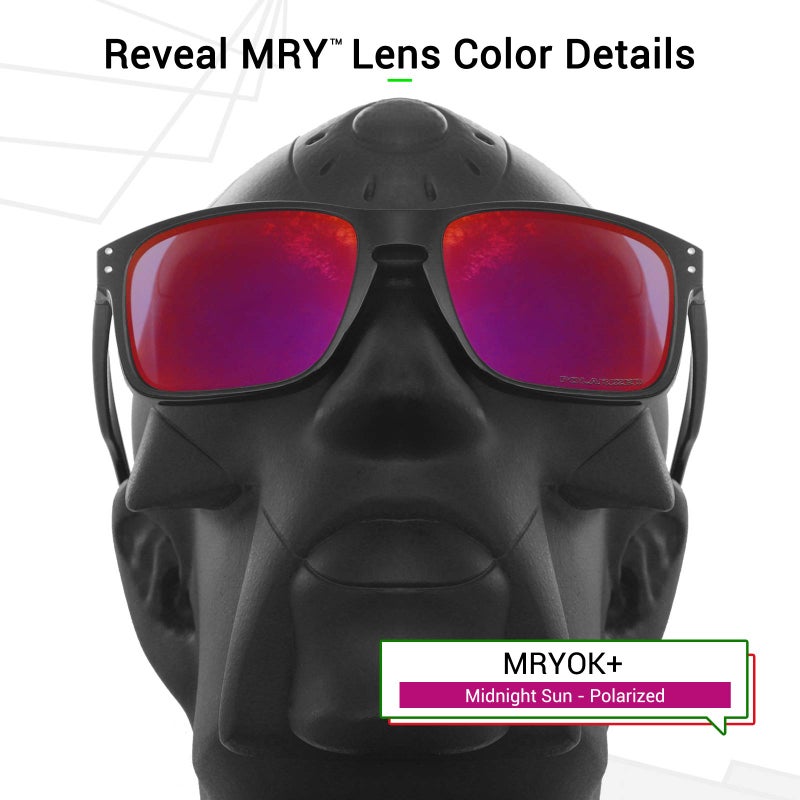 Mryok+ Polarized Replacement Lenses for Oakley Holbrook OO9102 - Midnight Sun - Image 3